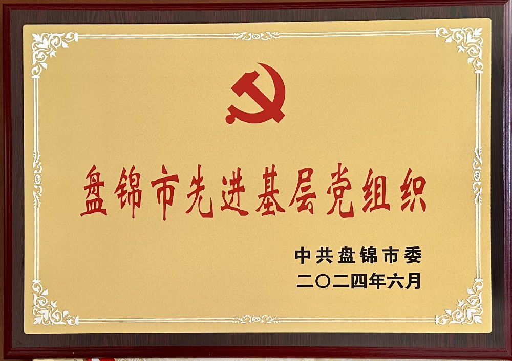 色花堂
荣兴油脂科技有限公司党支部荣获“盘锦市先进基层党组织”荣誉称号